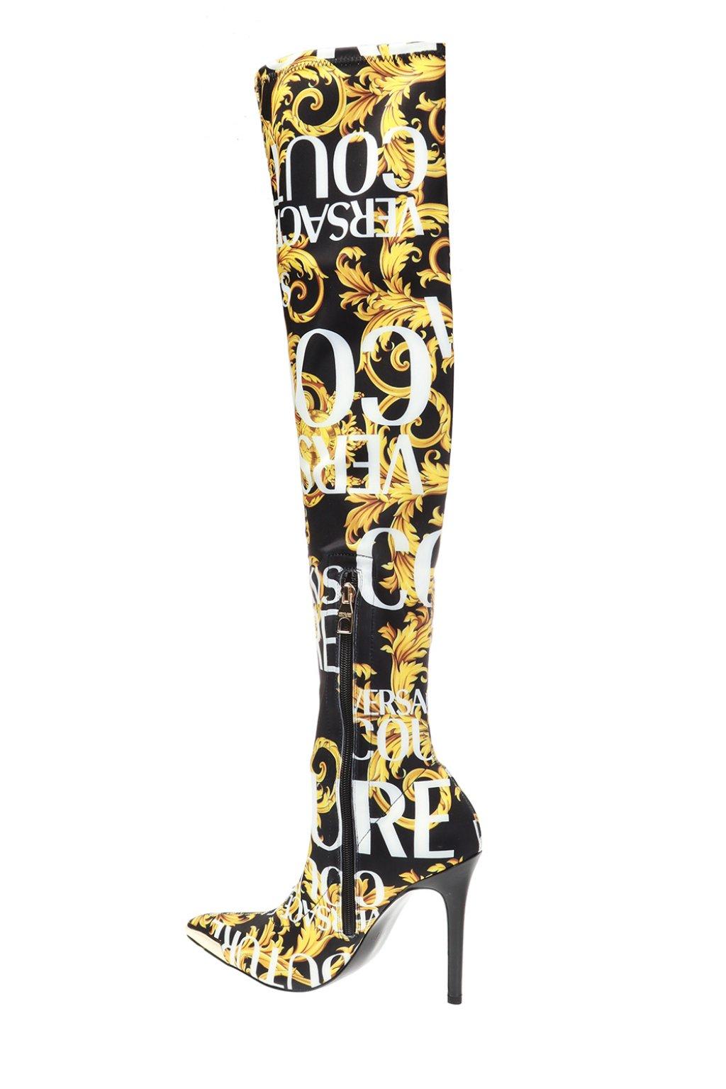 versace over the knee boots
