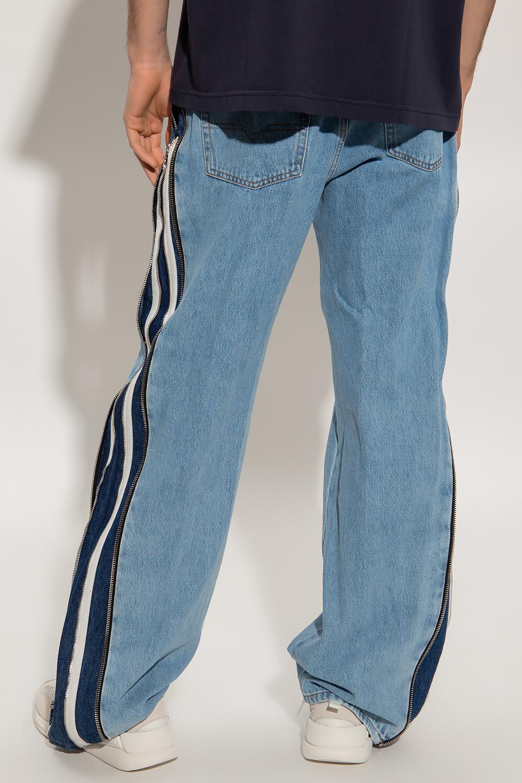 DIESEL Denim '1955' Jeans With Side Stripes in Blue for Men | Lyst