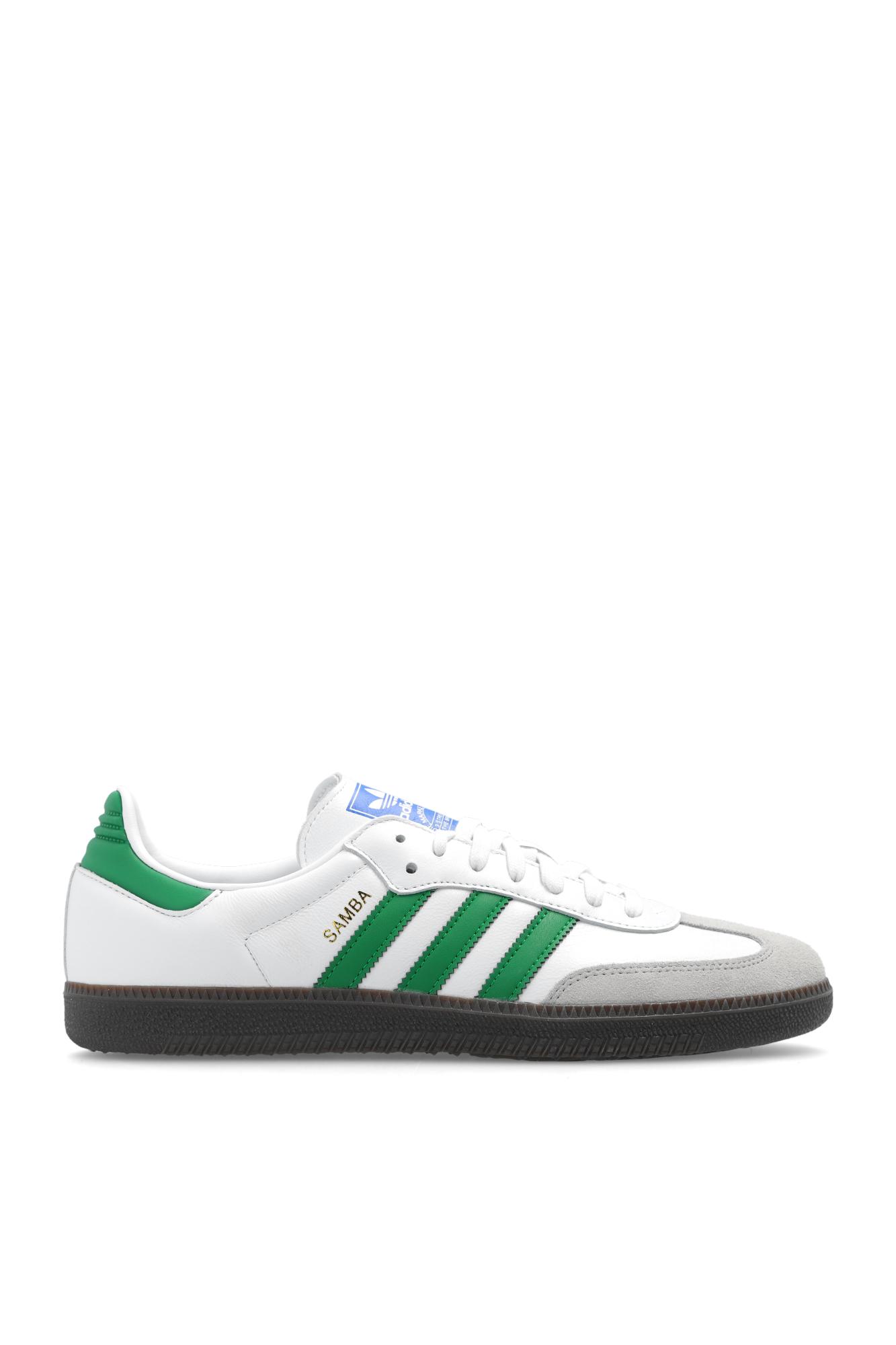 adidas Originals White And Green Samba Og Trainers for Men | Lyst