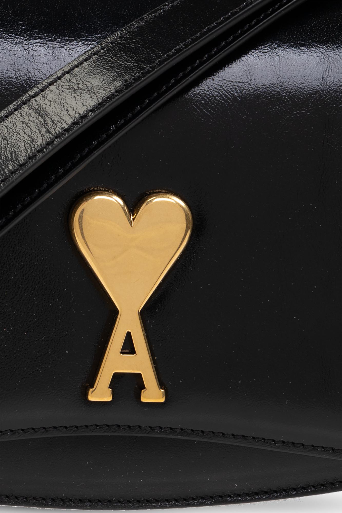 Ami Paris Shoulder Bag in Black | Lyst