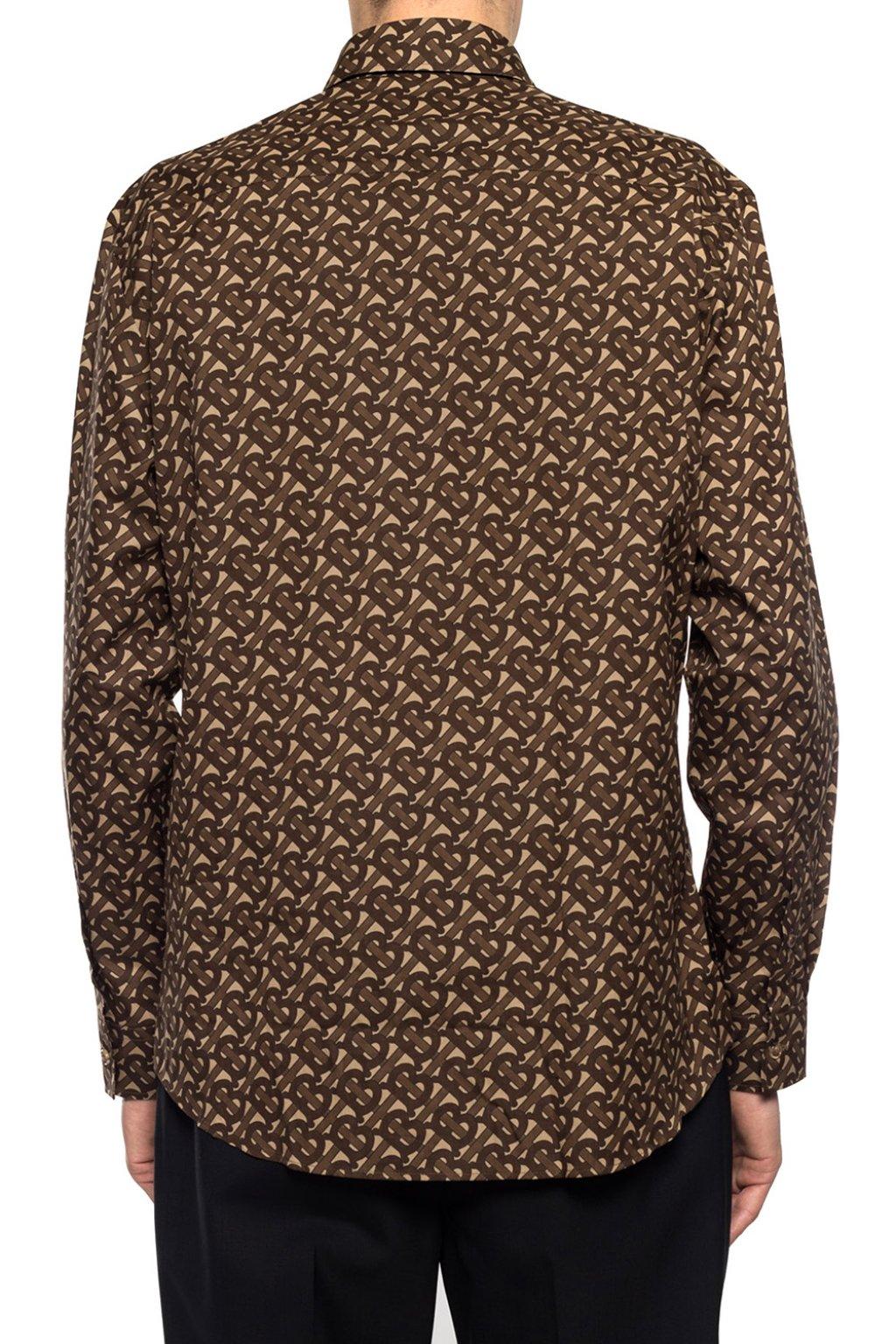 Burberry Cotton Long Sleeve Shirt in Bridle Brown (Brown) for Men 