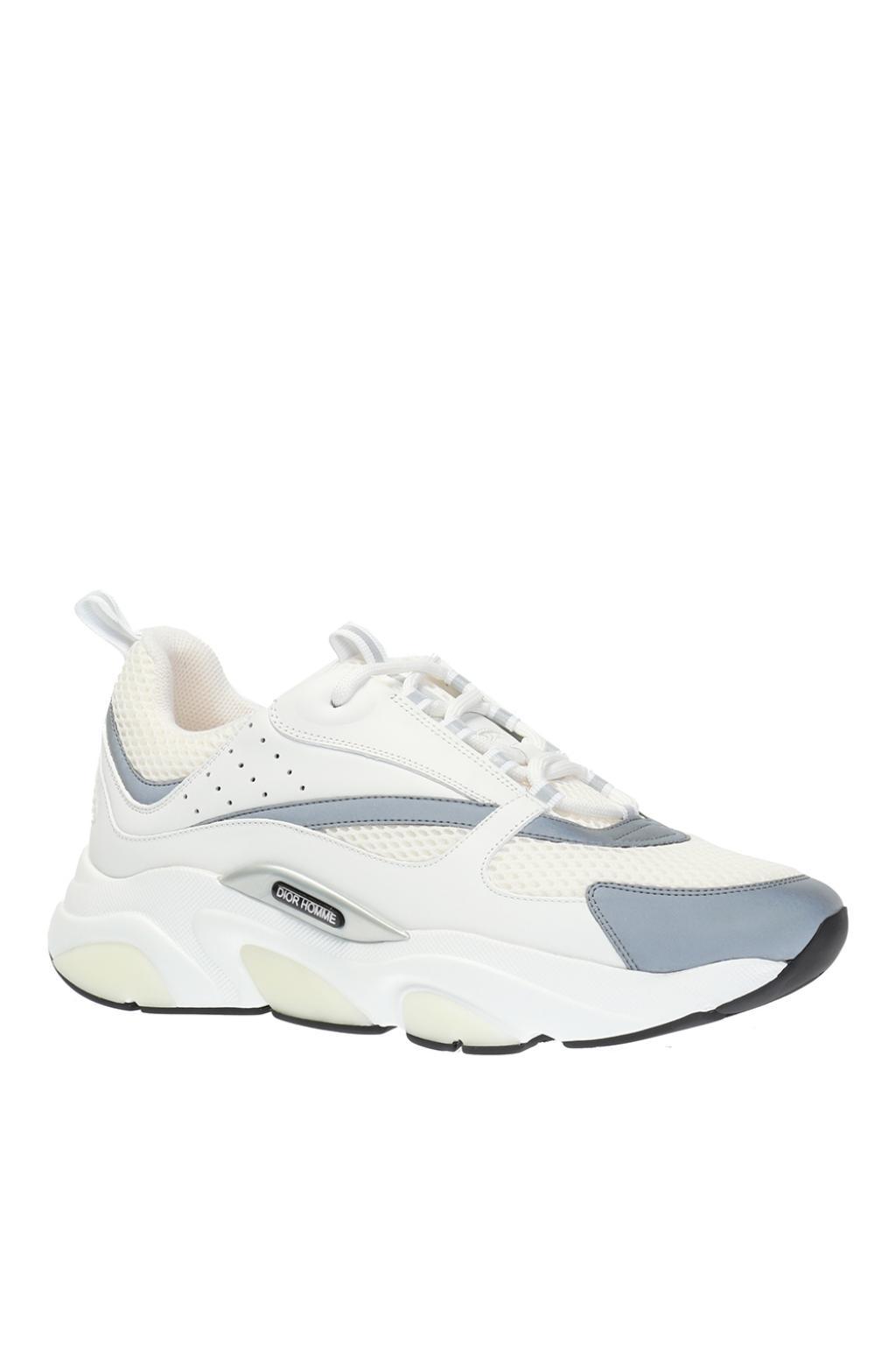 Dior Leather 'b22' Sneakers in White for Men - Lyst