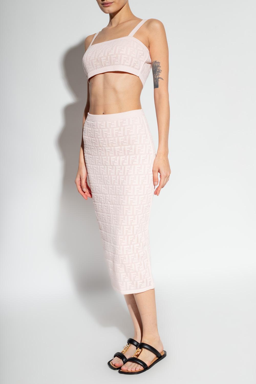 Fendi Top & Skirt Set in Pink | Lyst