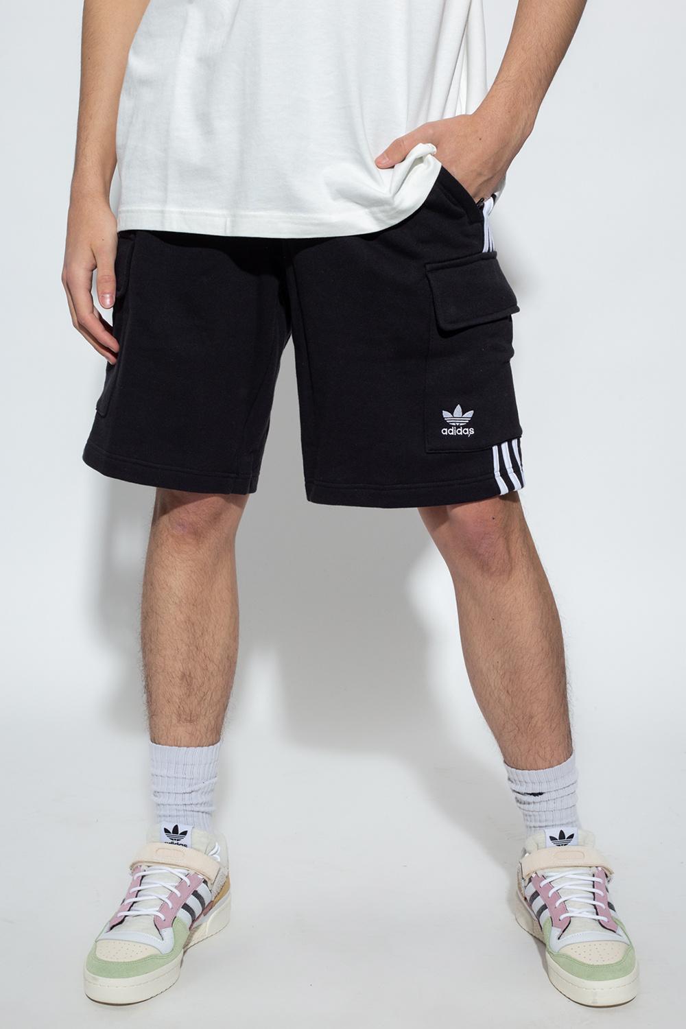 adidas shorts with logo on back
