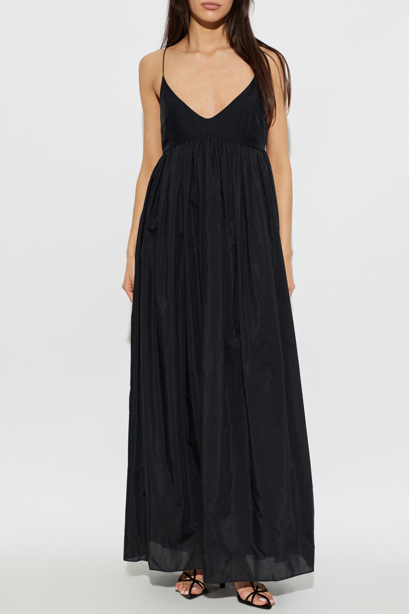 matteau off shoulder dress Matteau Off-shoulder Polka Dot Maxi Dress