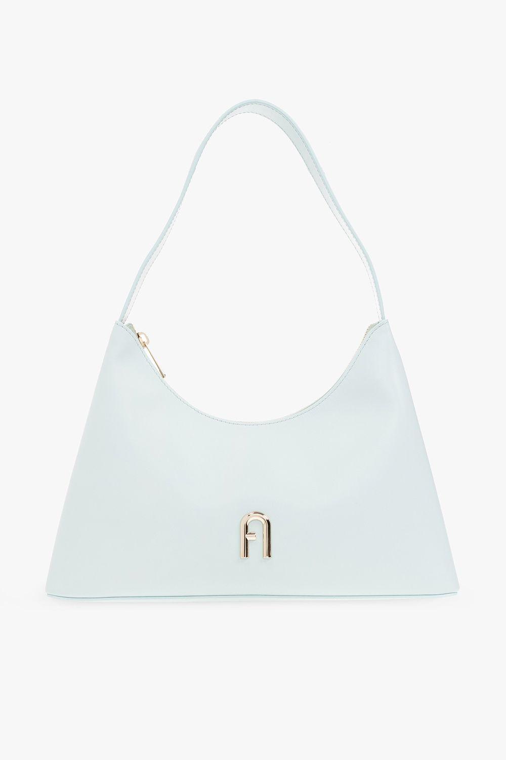 Furla 'diamante Small' Hobo Shoulder Bag in White | Lyst