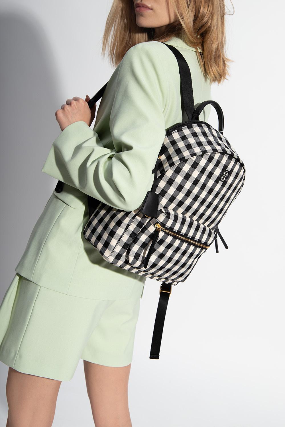 piper gingham zip backpack