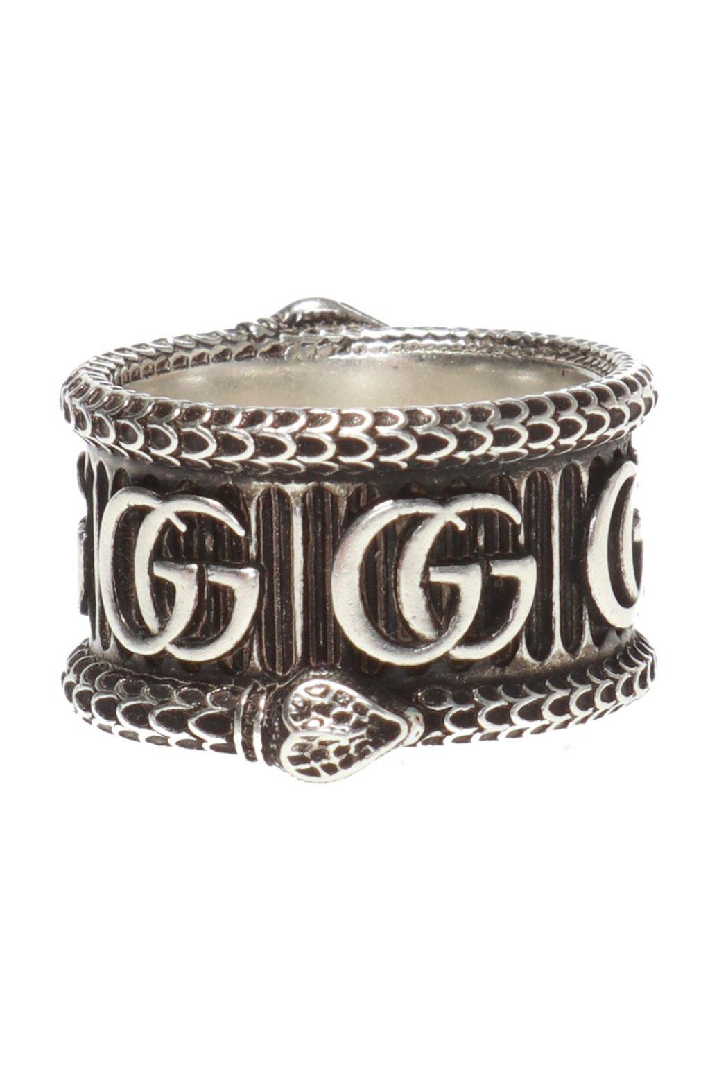 Gucci Snake Motif Ring in Silver (Metallic) for Men Lyst