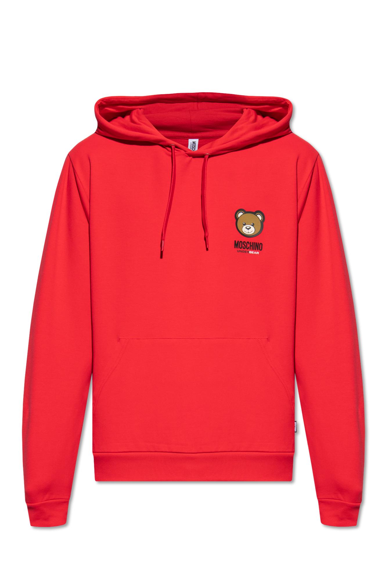 Moschino Hoodie With Logo in Red for Men Lyst Canada