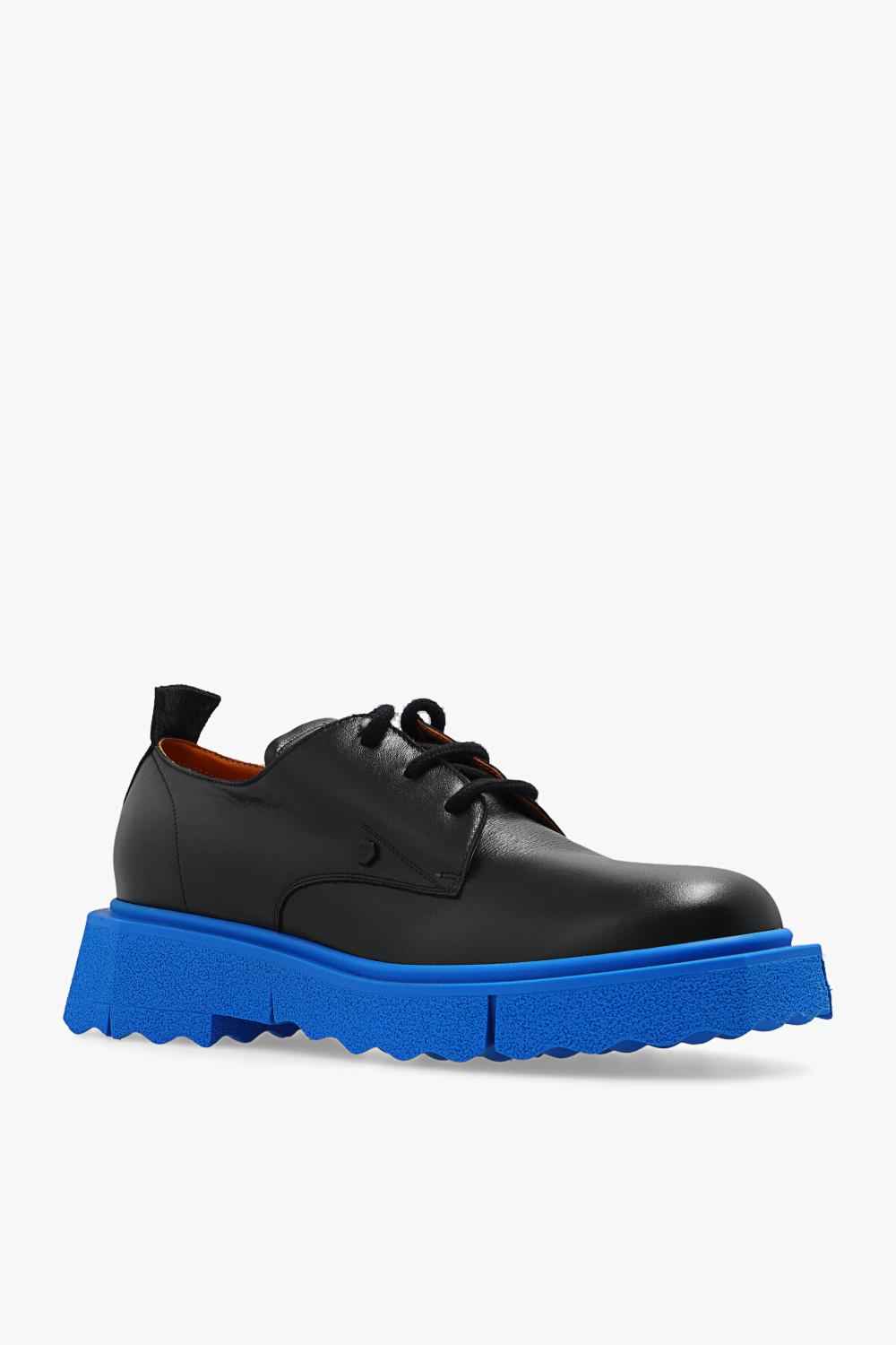 【Off White】LEATHER SPONGE DERBY ★関税送料込み Off-White Leather Sponge Derby | Black | FARFETCH