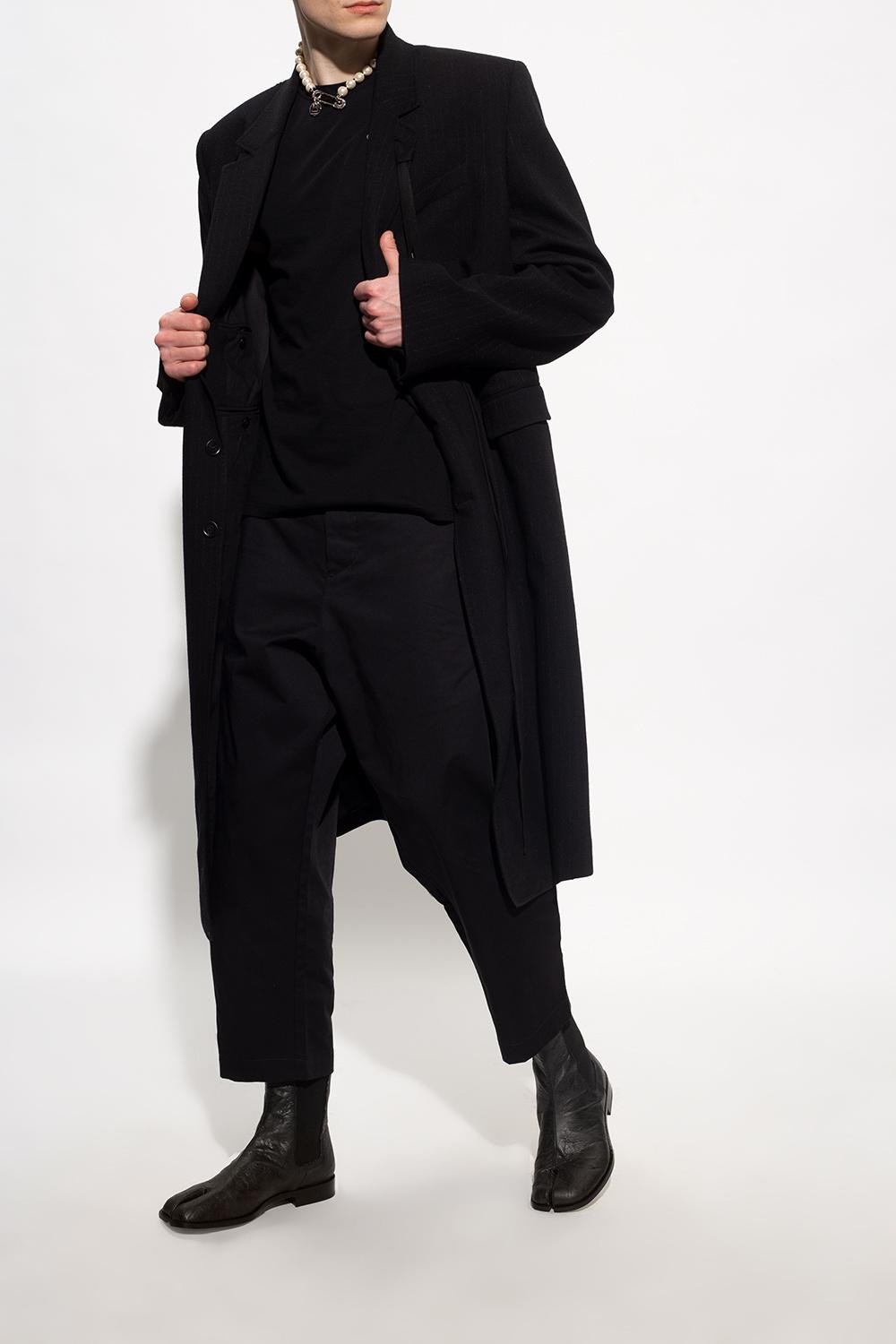 Maison Margiela 'tabi' Split-toe Chelsea Boots in Black for Men | Lyst