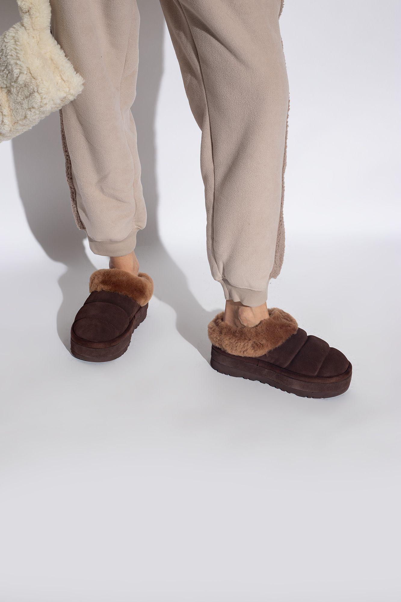 UGG 'tazzlita' Suede Platform Boots, in Brown | Lyst