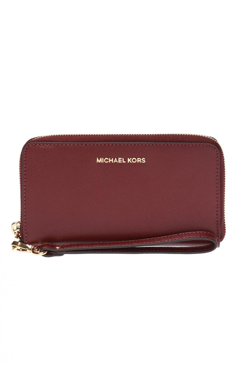 Top 59+ imagen michael kors wallet with strap