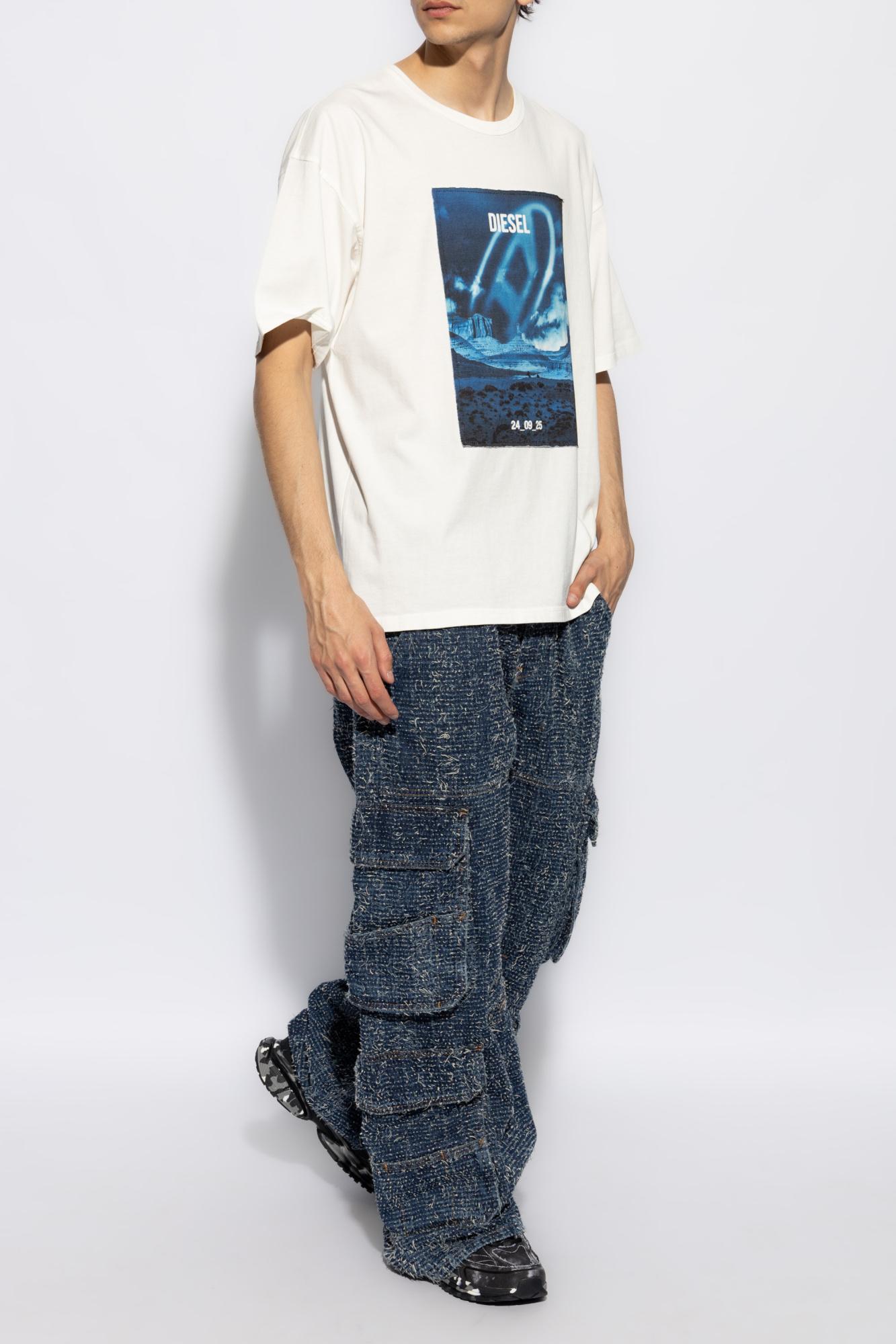 DIESEL T-Shirt 'T-Boxt-Q16' in Blue for Men | Lyst
