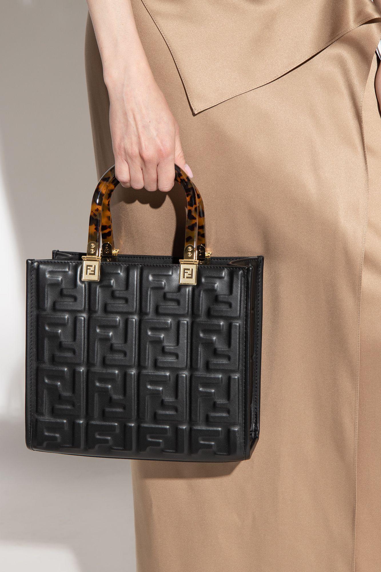 Fendi sunshine Small Shoulder Bag in Black Lyst