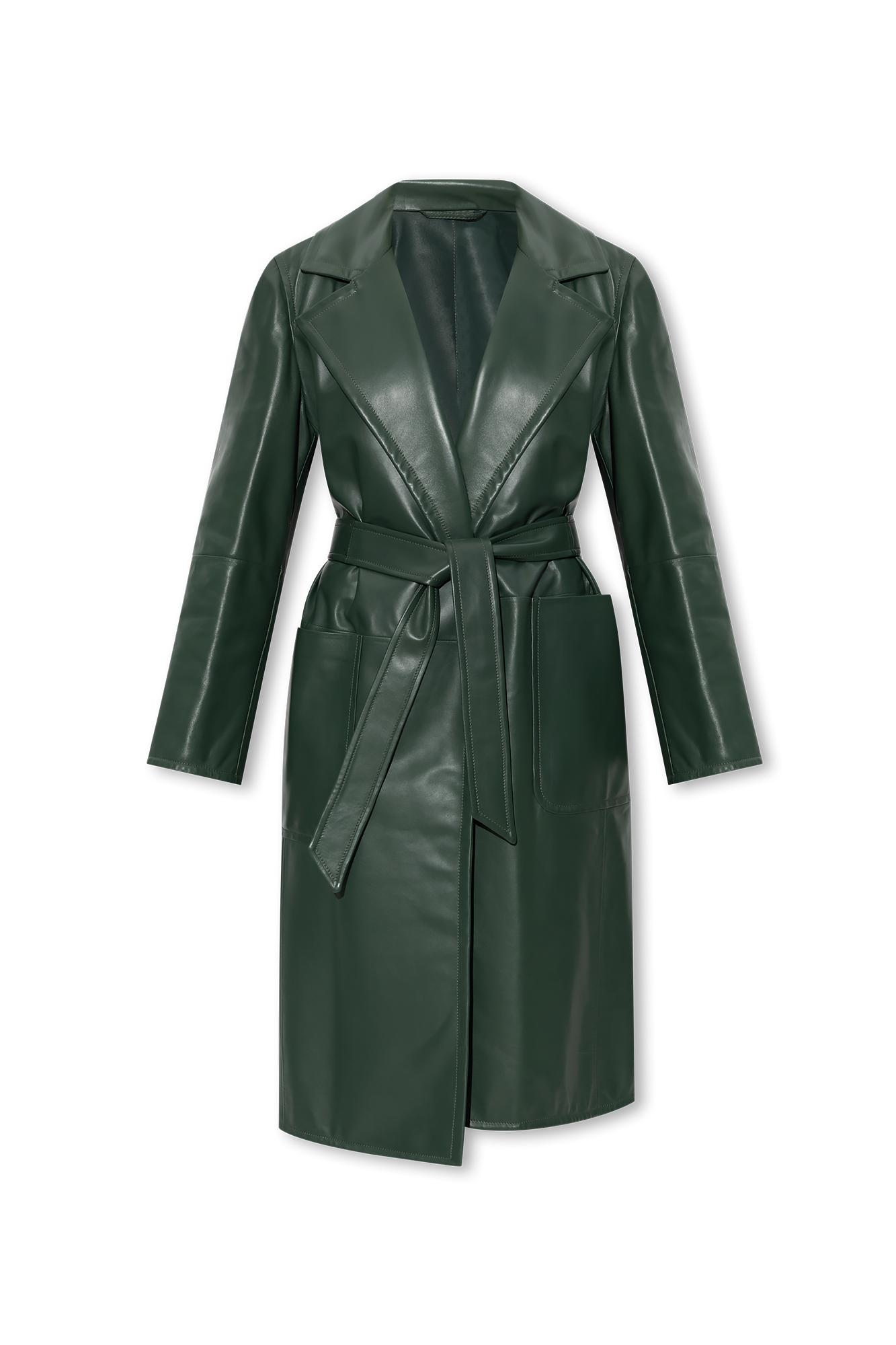 Max mara shop leather coat