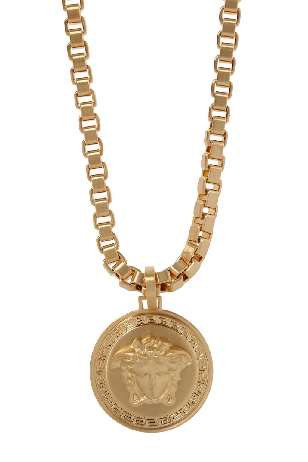 Versace Necklace With Charm in Gold (Metallic) for Men - Lyst