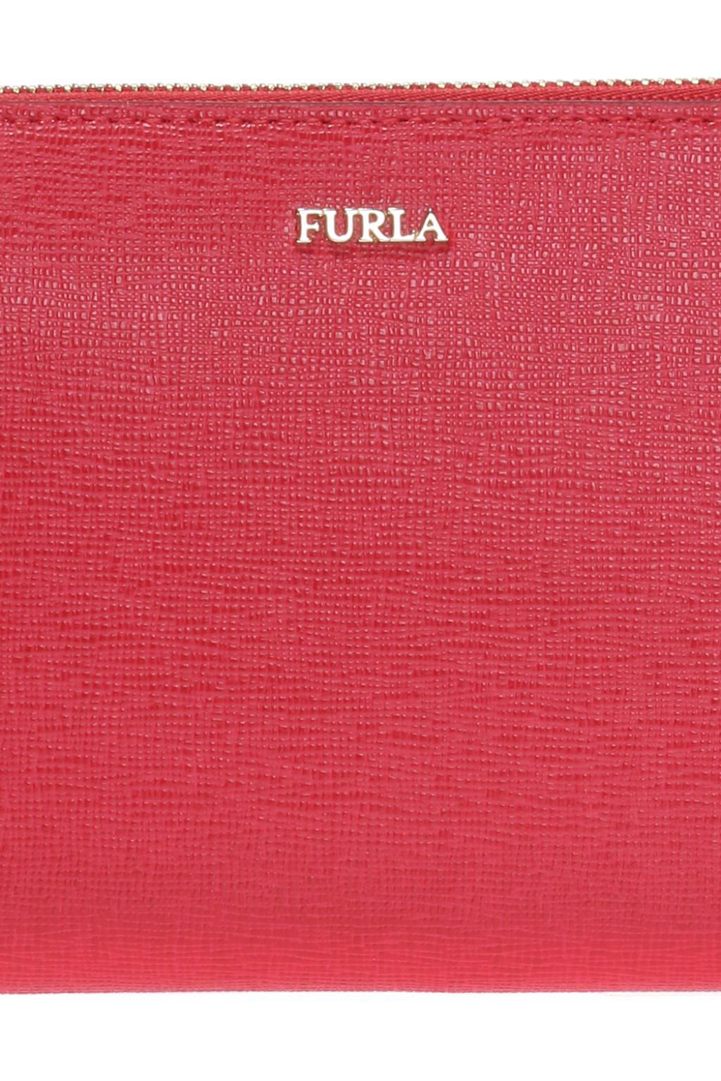 Furla Leather Wallet With Logo in Red Lyst