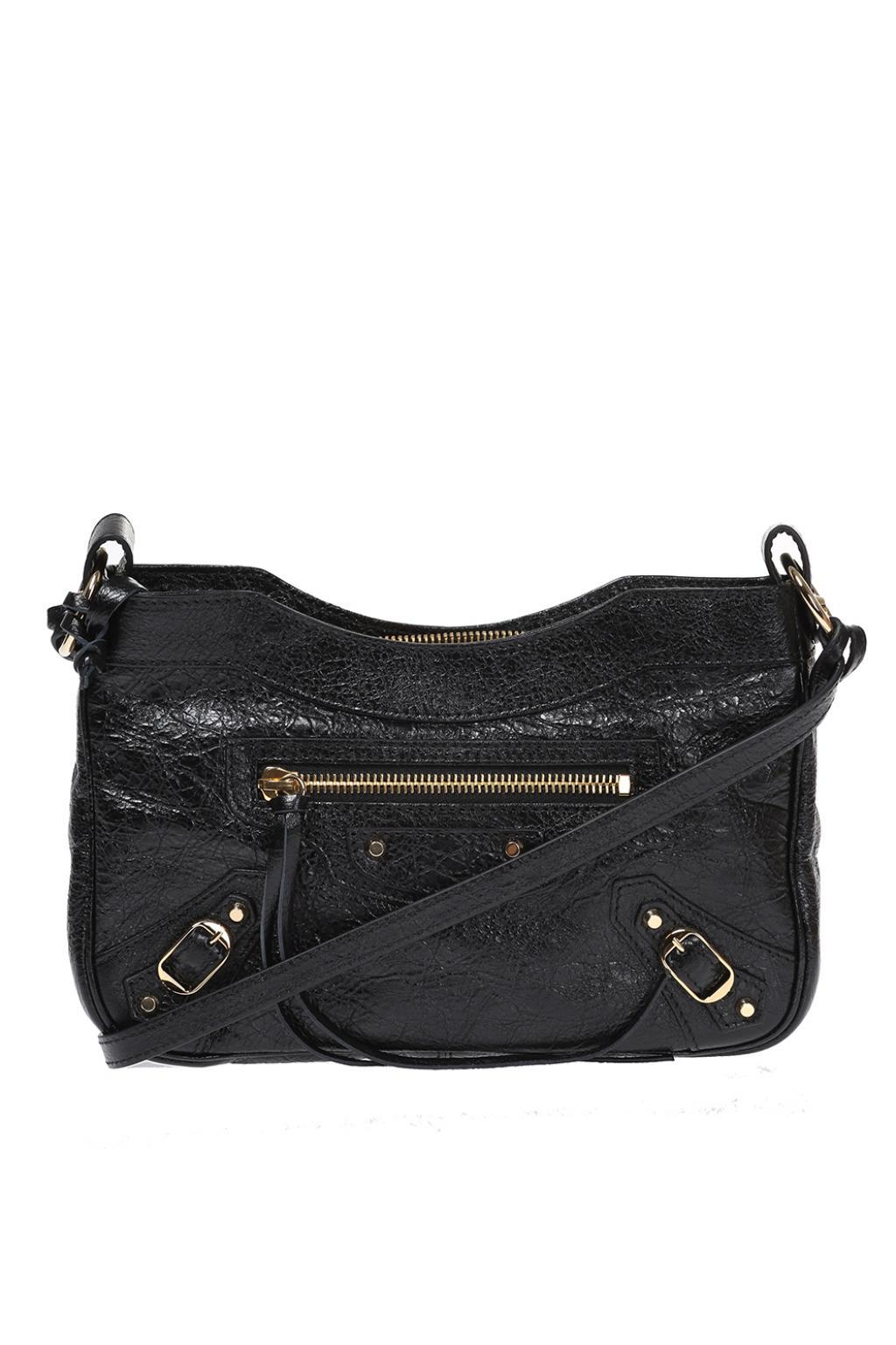 Balenciaga Leather 'hip' Shoulder Bag in Black - Lyst