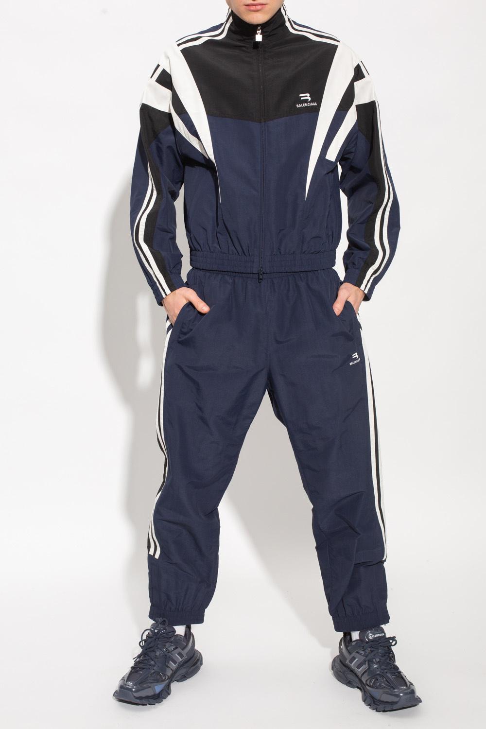 Balenciaga 'sporty B' Track Jacket in Blue for Men | Lyst Canada