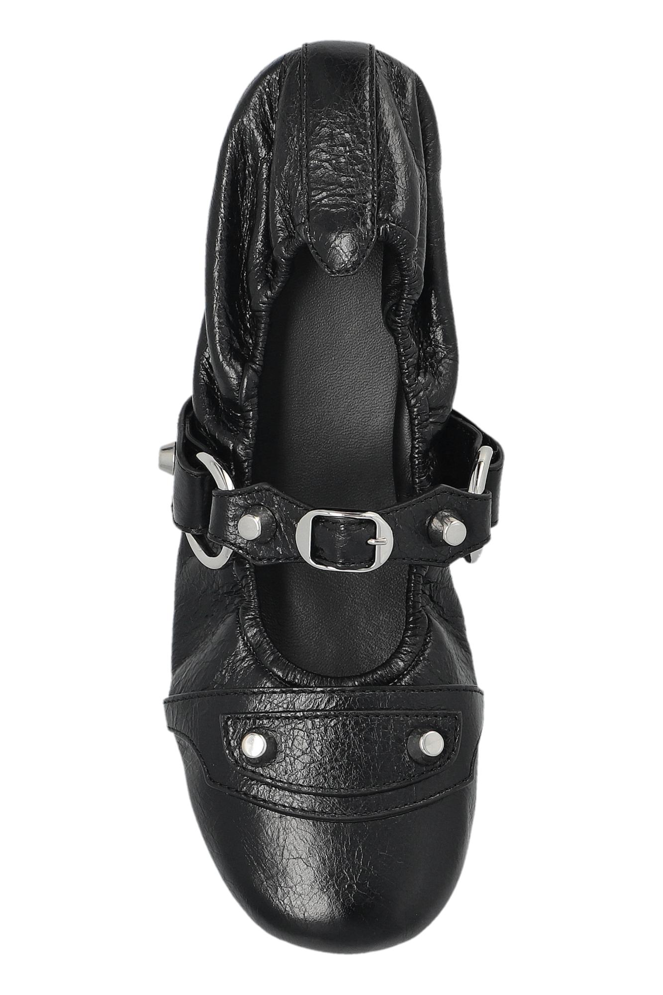 【balenciaga】city バレリーナ ブラック Women's City Ballerina in Black/silver | Balenciaga US