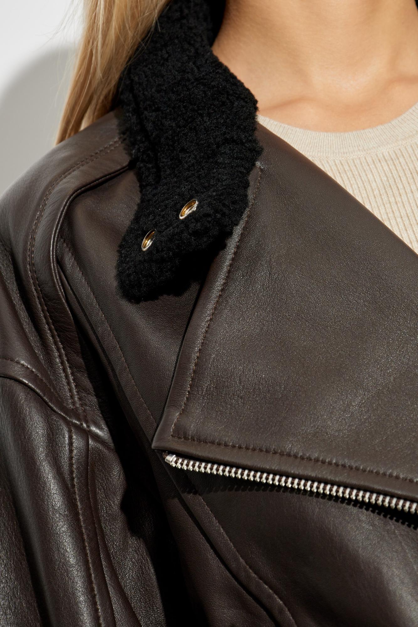 IRO Leather Jacket Akileas in Black Lyst UK