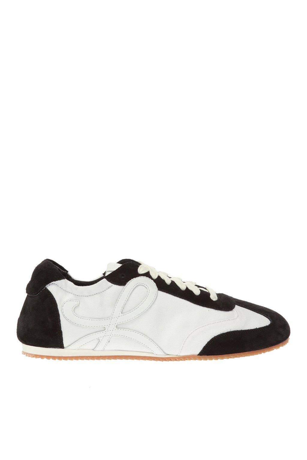 Loewe Leather Sneakers With Logo White - Lyst