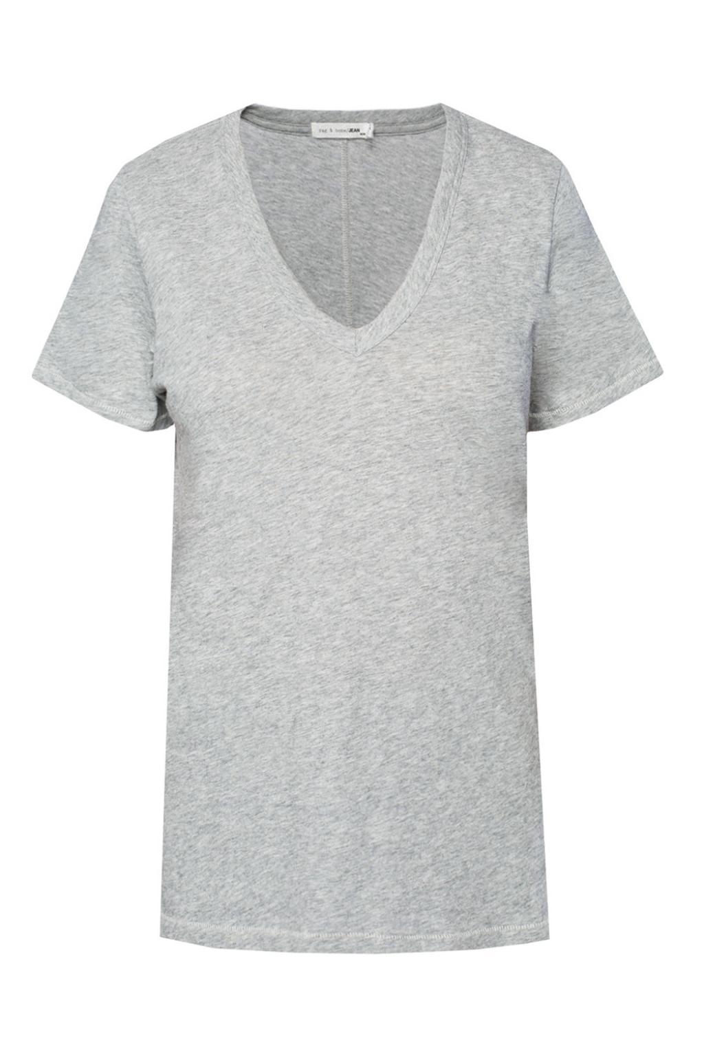 Rag & Bone Cotton V-neck T-shirt in Grey (Gray) - Save 1% - Lyst