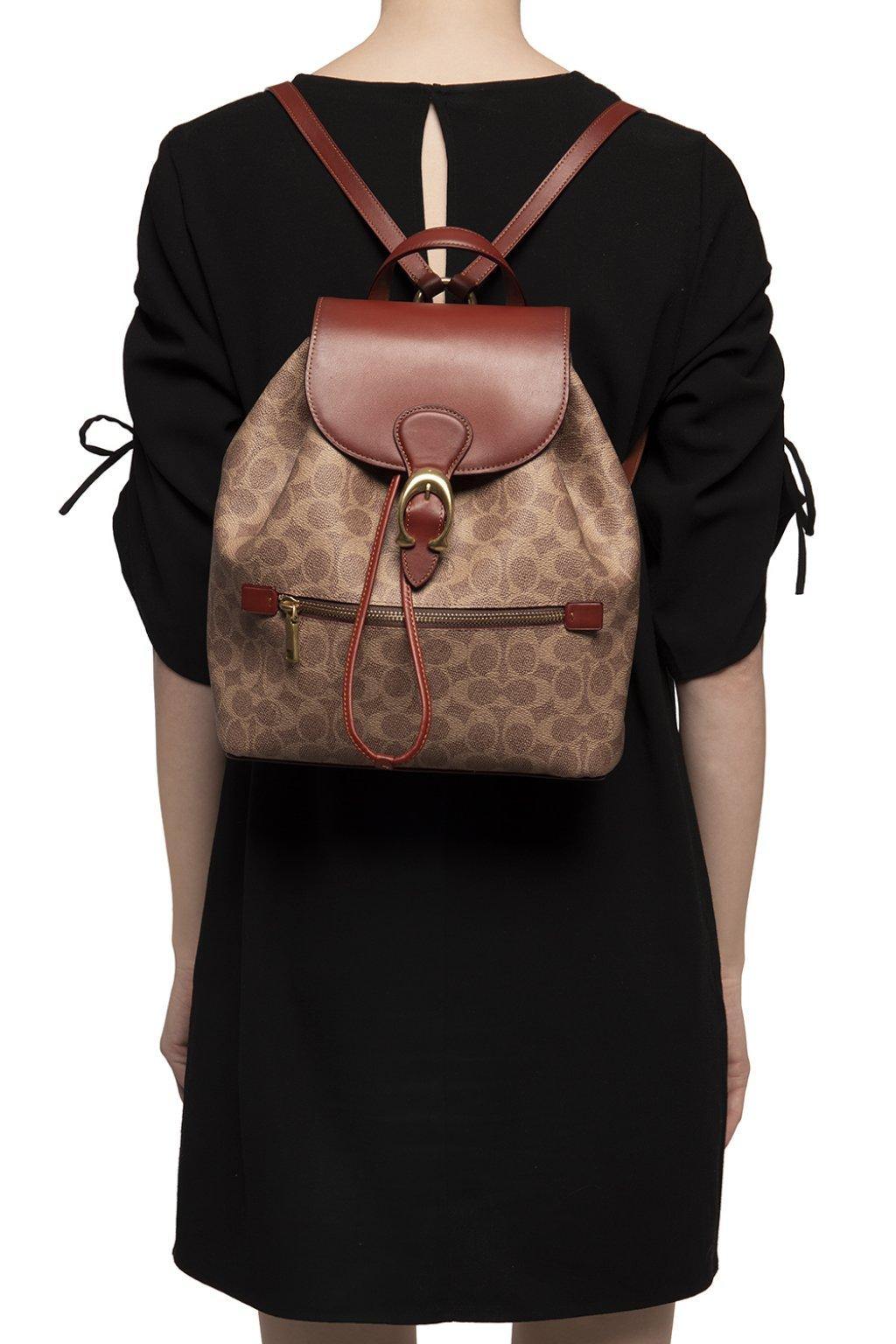 evie backpack in signature canvas