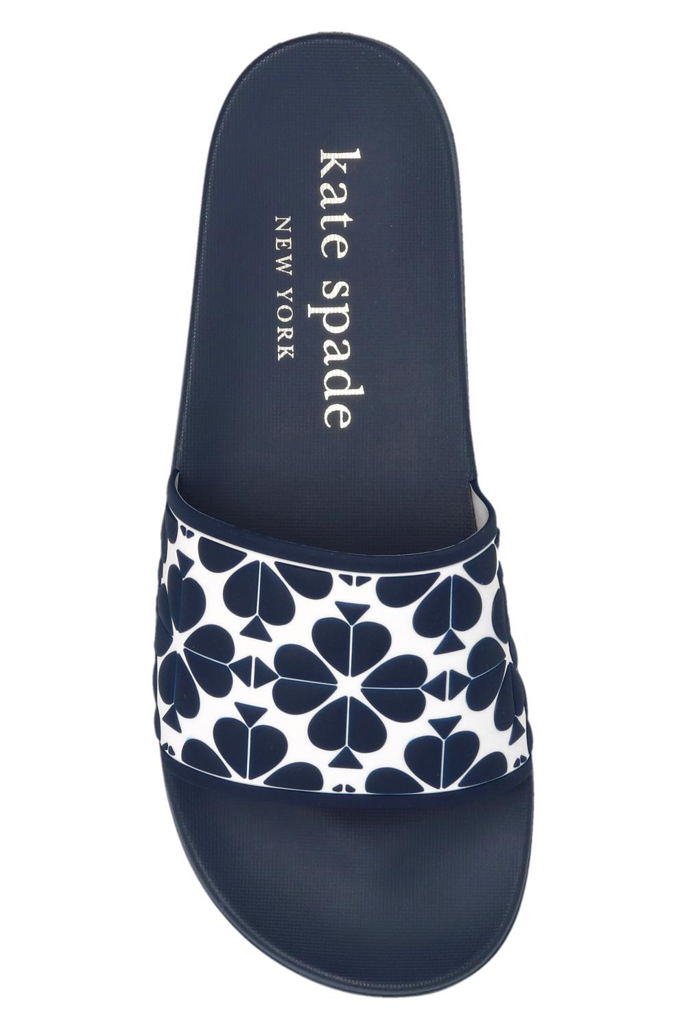 Kate Spade Rubber 'olympia' Slides in Navy Blue (Blue) | Lyst
