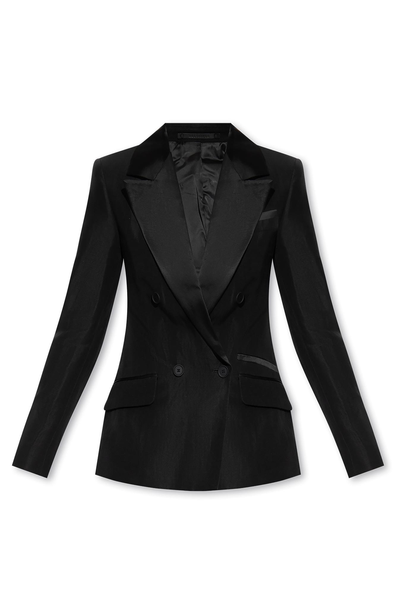 All saints sale double breasted blazer