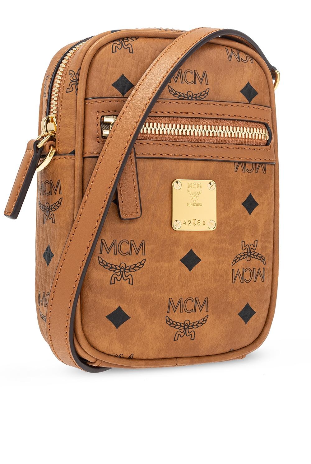 Leather satchel MCM Brown in Leather - 25109564