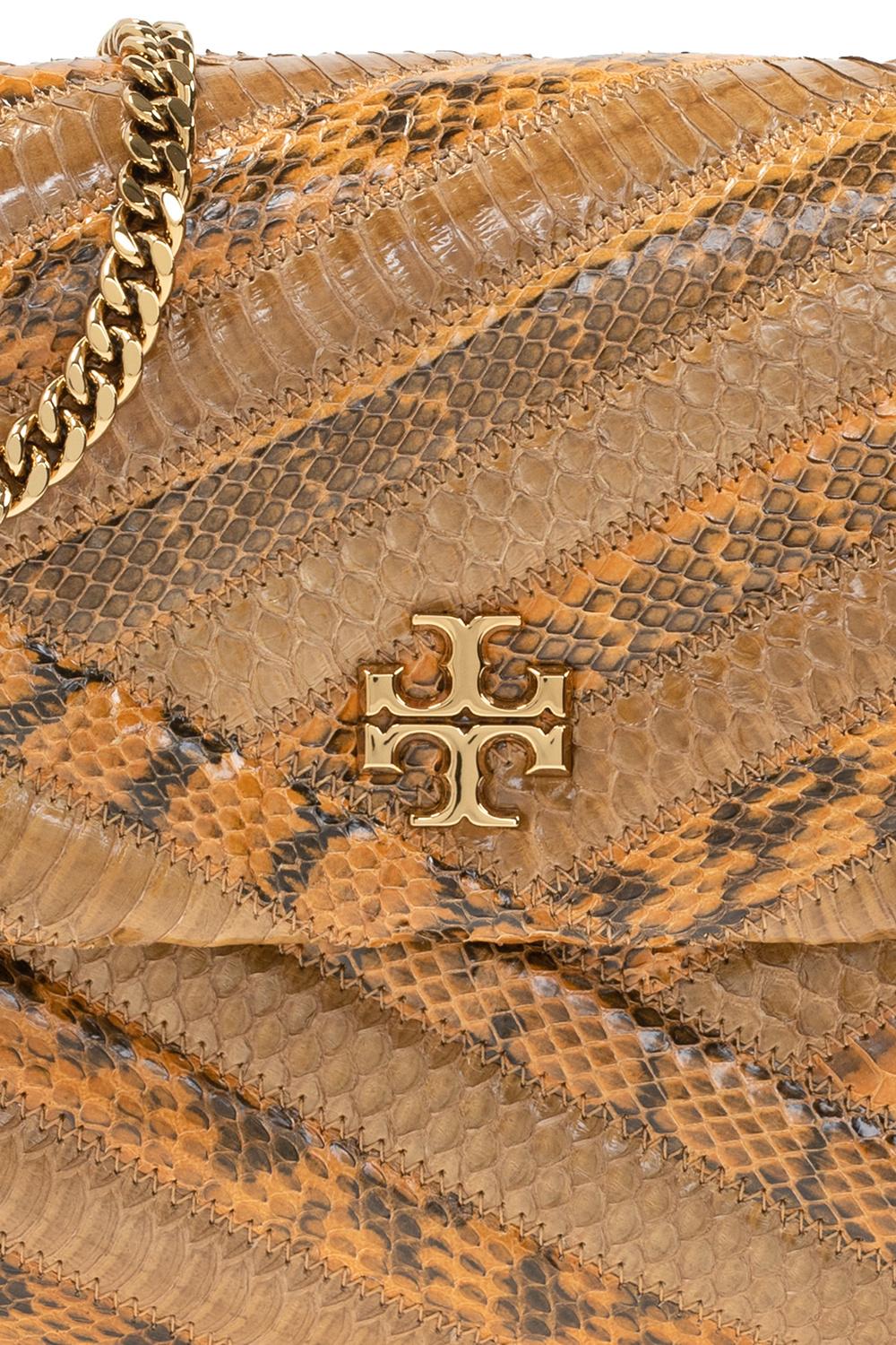 Tory Burch Kira Chevron Exotic Convertible Snake-embossed Leather