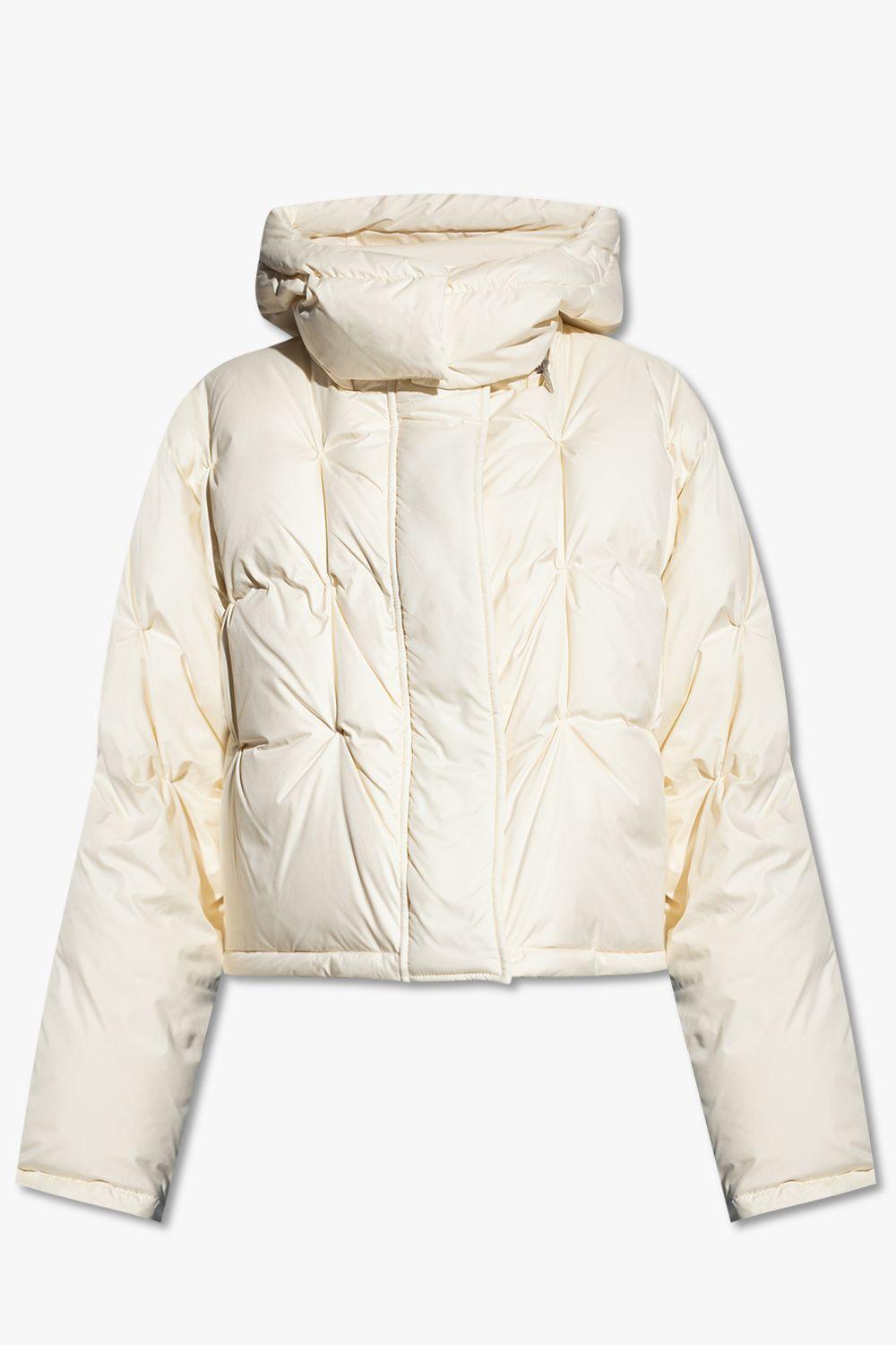 Loewe Down Jacket With Logo in Natural | Lyst