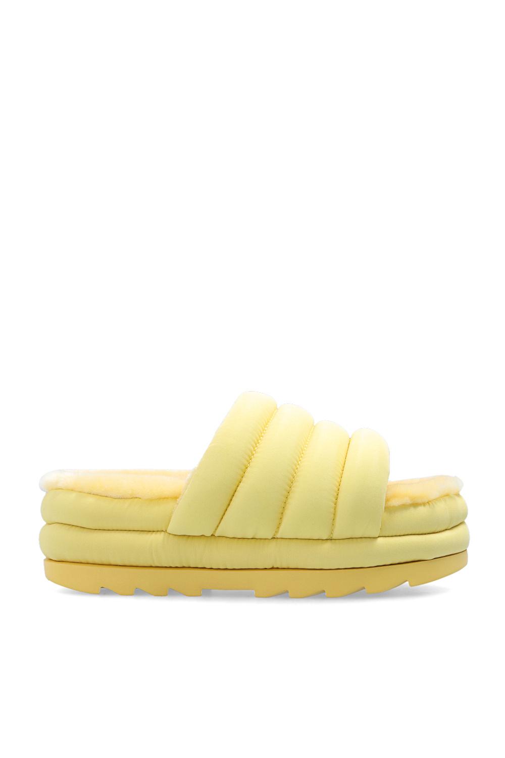 UGG 'maxi' Platform Slides in Yellow | Lyst