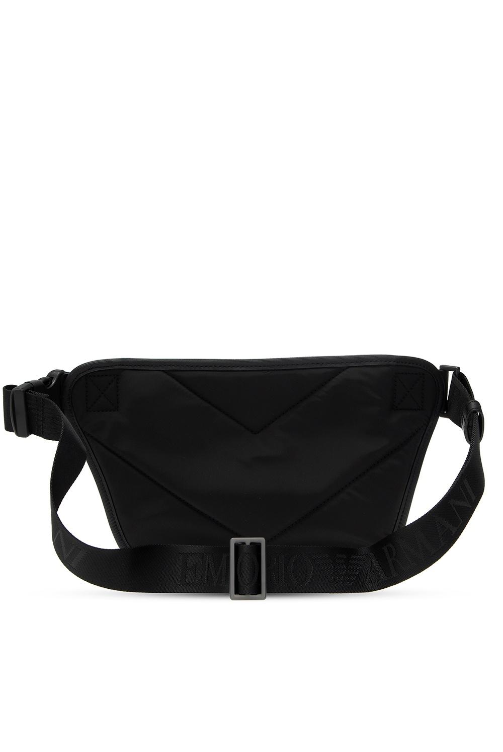 Emporio Armani Belt Bag With Logo Black for Men - Lyst