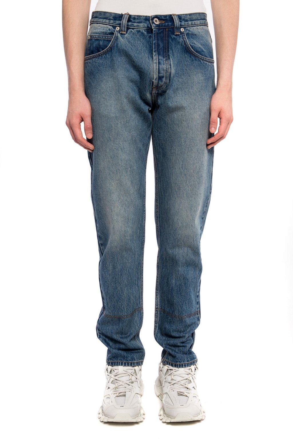 Loewe Denim High-waisted Jeans in Blue for Men - Lyst