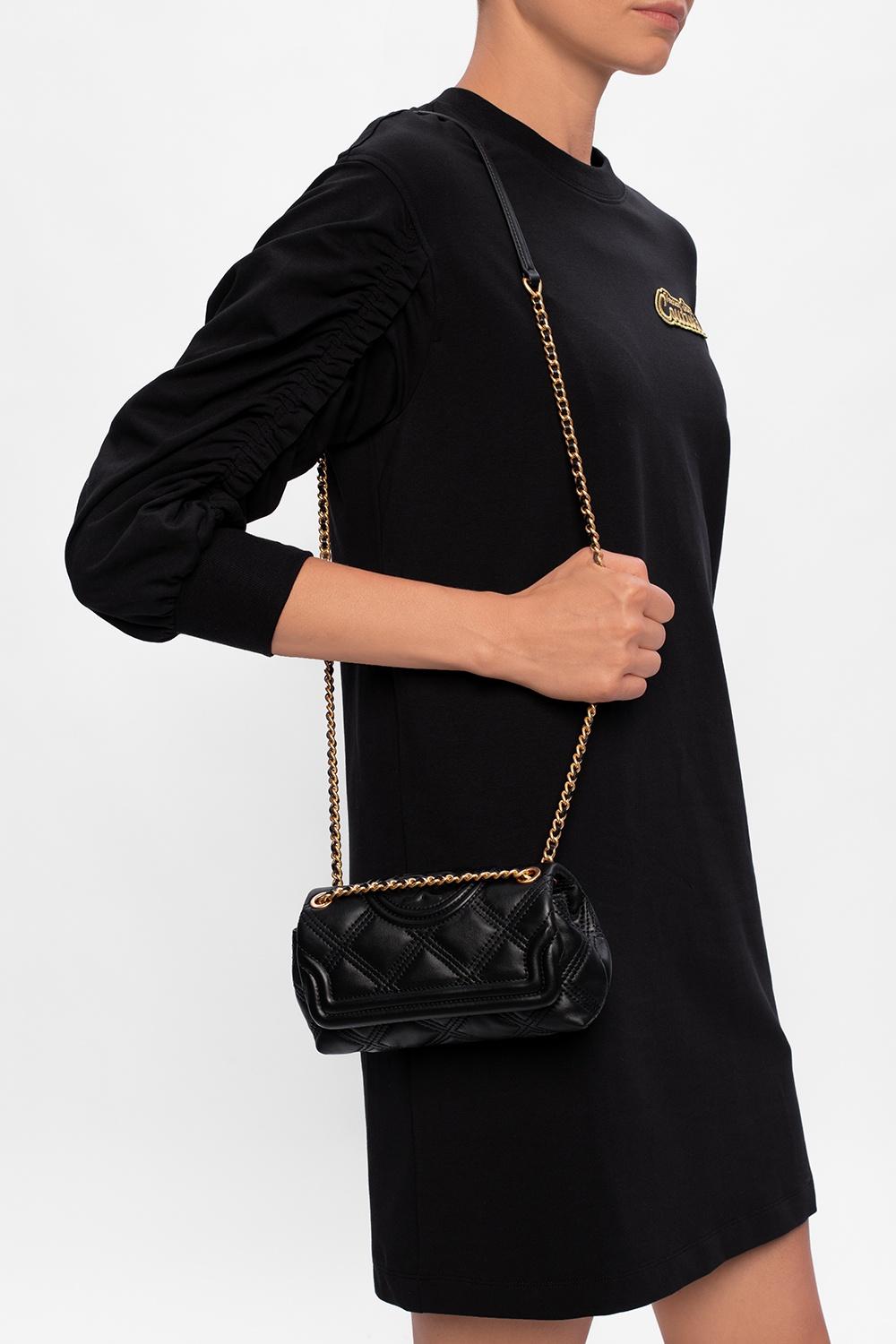 Tory Burch Fleming Soft Convertible Mini Bag in Black | Lyst UK