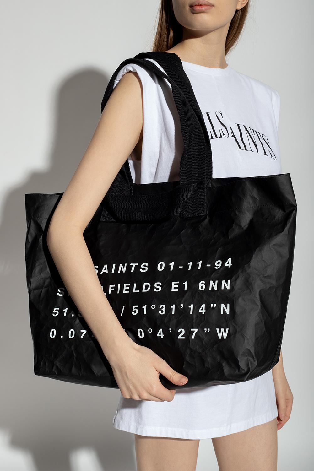 AllSaints 'acari' Shopper Bag in Black | Lyst