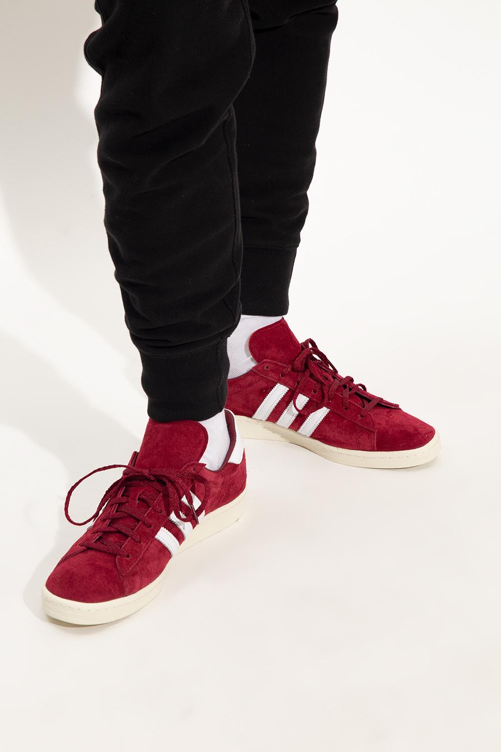 adidas Originals Leather 'campus 80' Sneakers in Red for Men | Lyst
