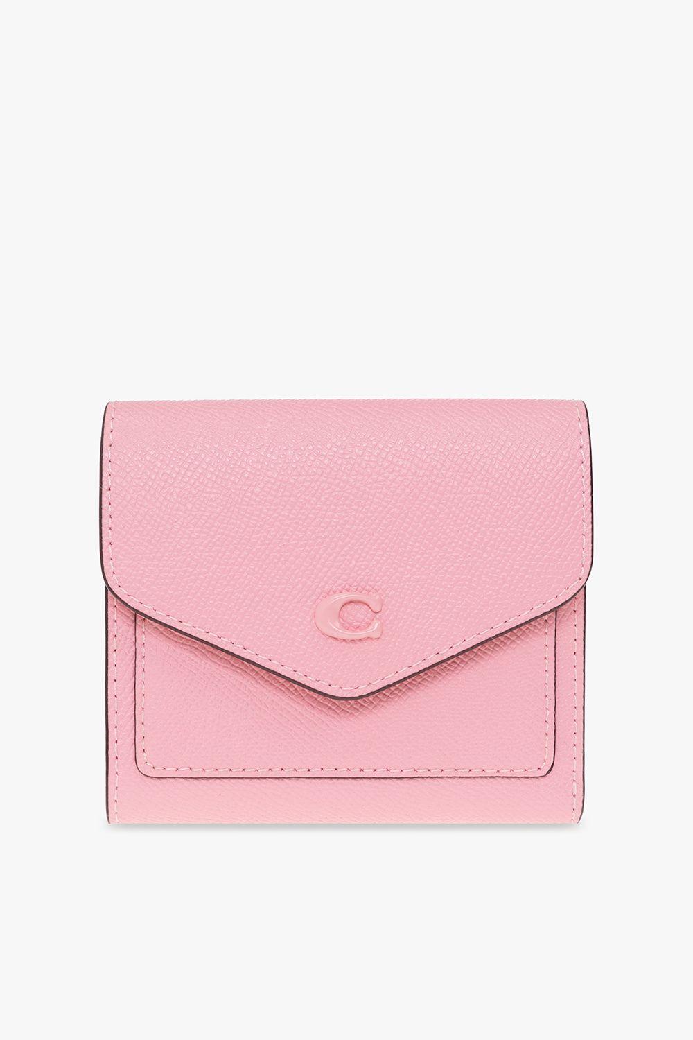 COACH Cross Grain Leather Wyn Small Wallet in Pink | Lyst COACH Cross Grain Leather Wyn Small Wallet in Pink | Lyst