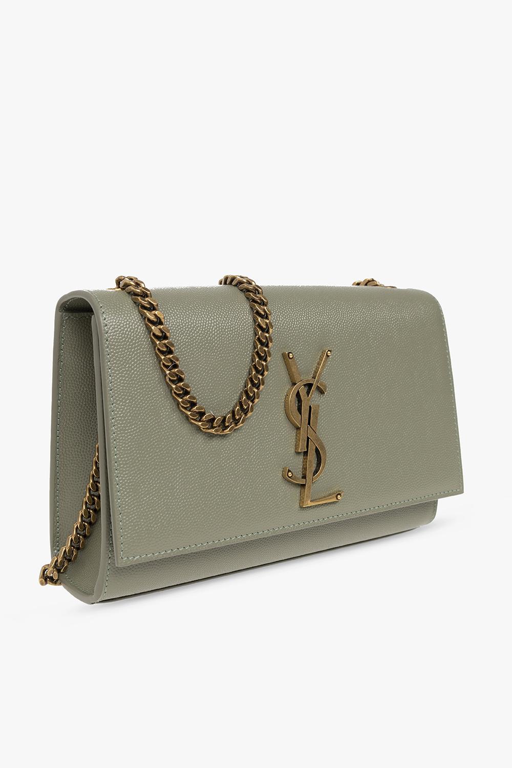 Saint Laurent kate Small Shoulder Bag in Green Lyst