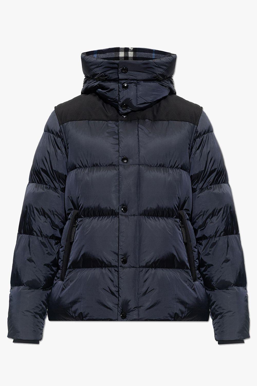 Burberry 'leeds' Down Jacket in Blue for Men Lyst