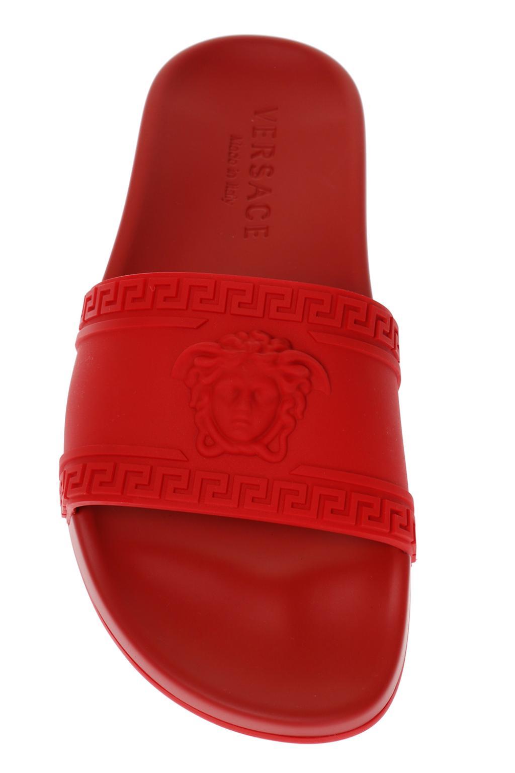 versace men's medusa slides