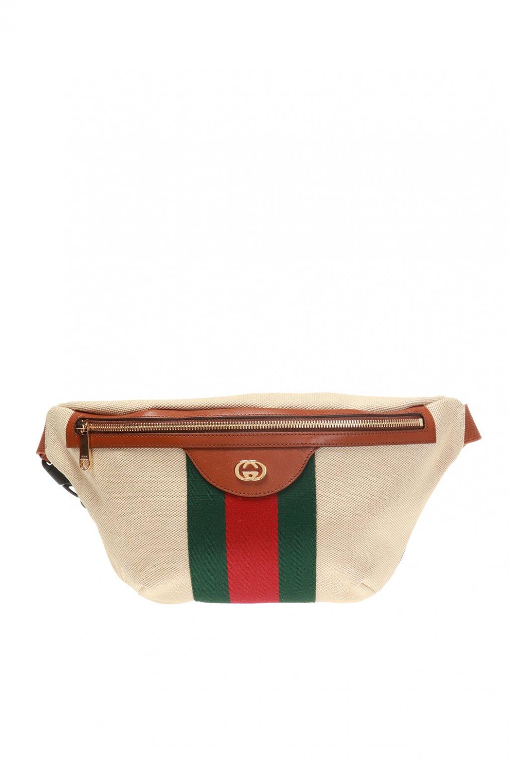 Gucci Men&#39;s Signature Web Vintage Canvas Belt Bag in Beige (Natural) for Men - Lyst