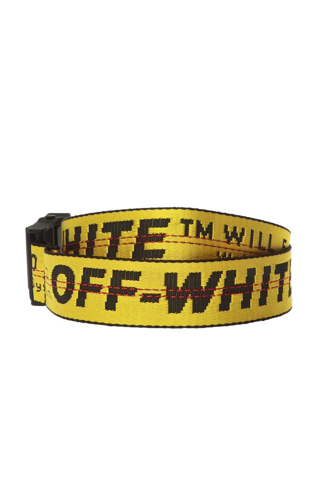 Off-White c/o Virgil Abloh Synthetic Belt With Logo Yellow for Men - Lyst