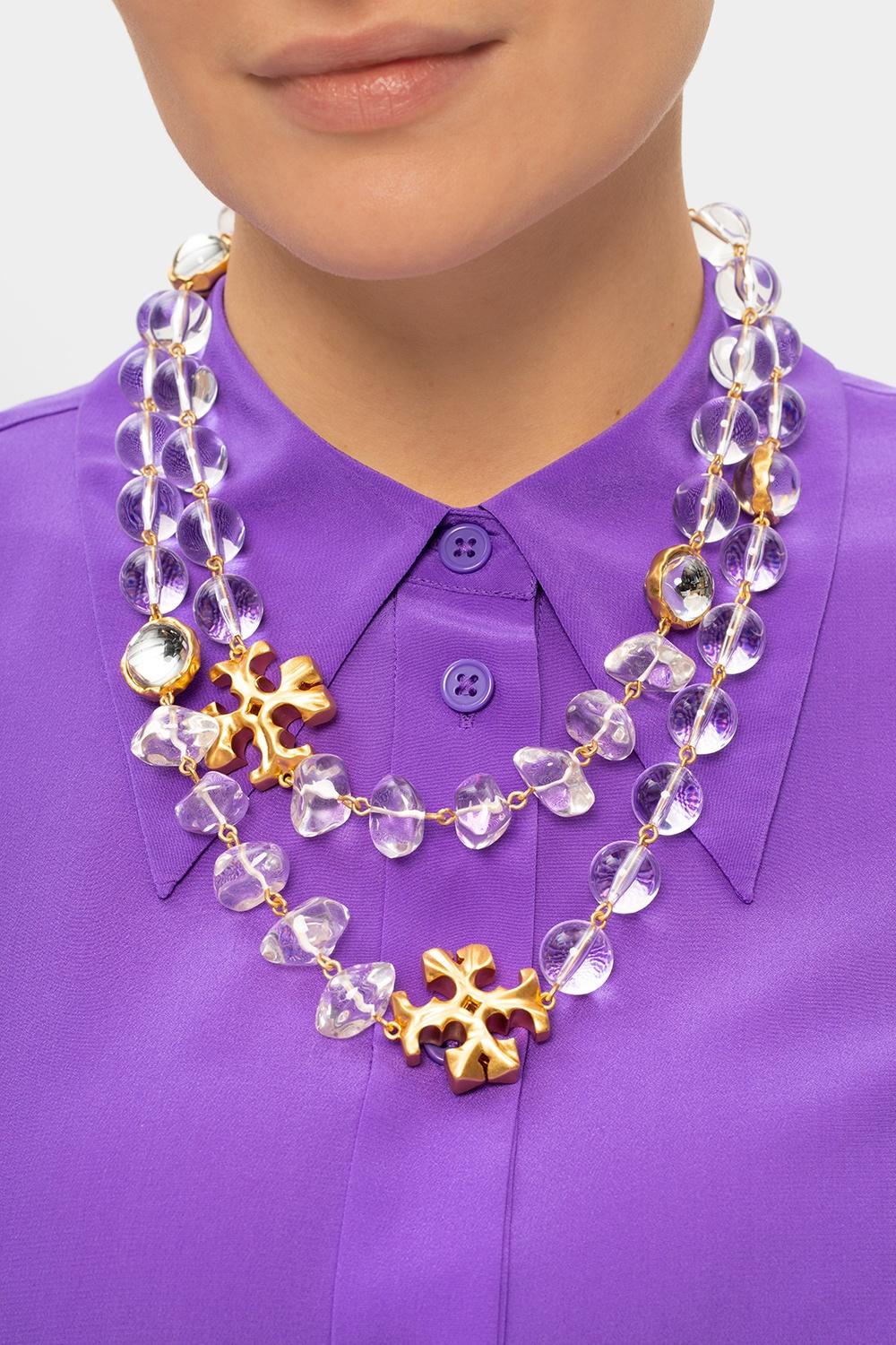 Tory Burch Roxanne Long Necklace in Metallic | Lyst Australia