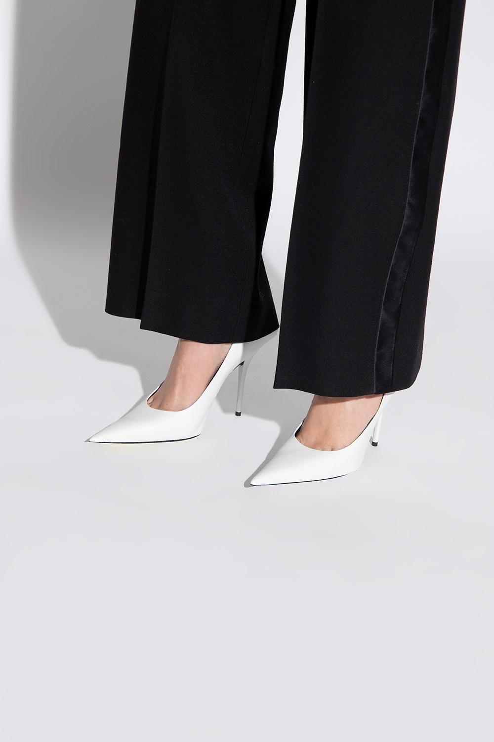 balenciaga white pumps