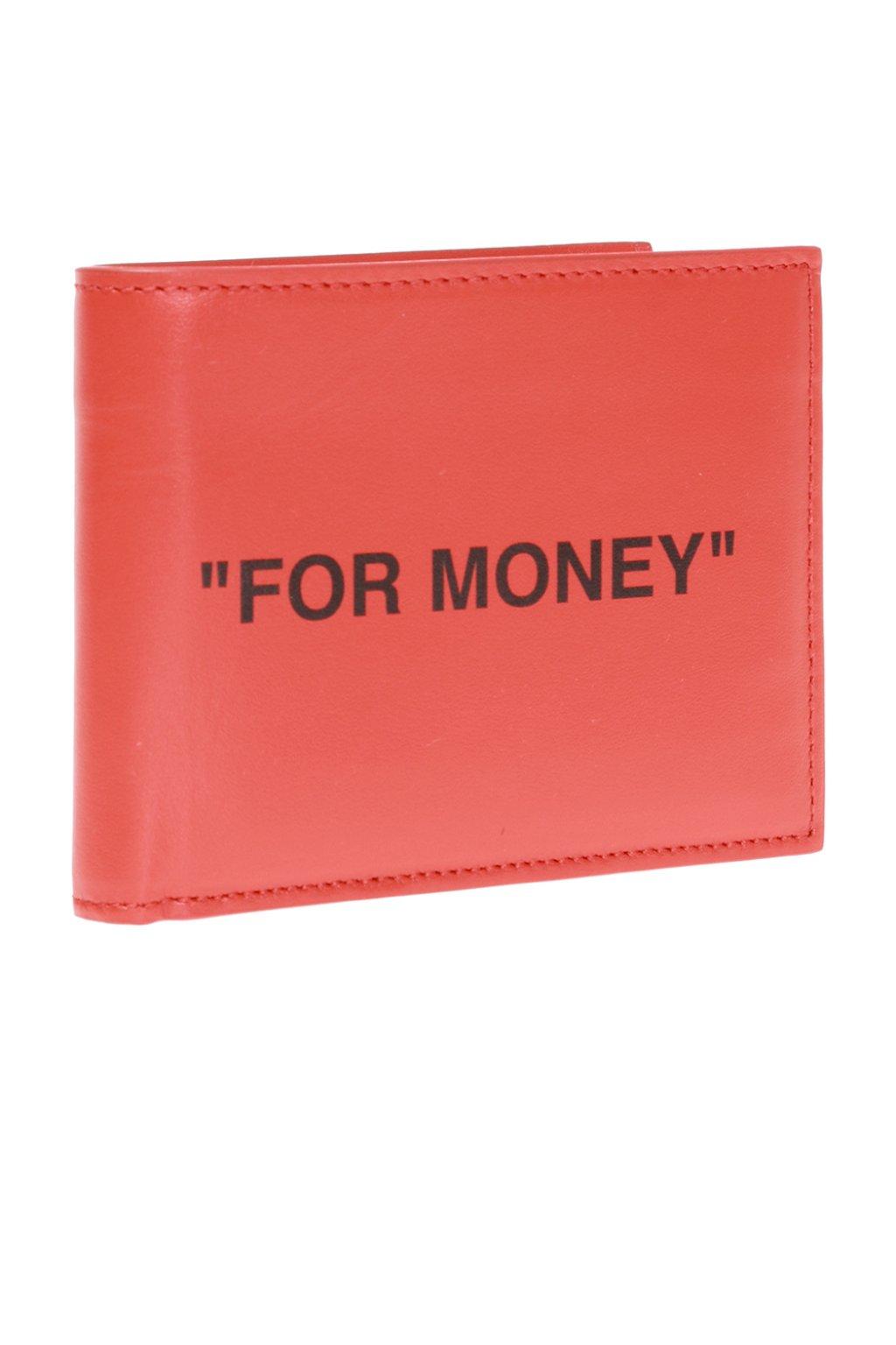 c/o Virgil Abloh Quote "for Leather Wallet in Orange for Men | Lyst