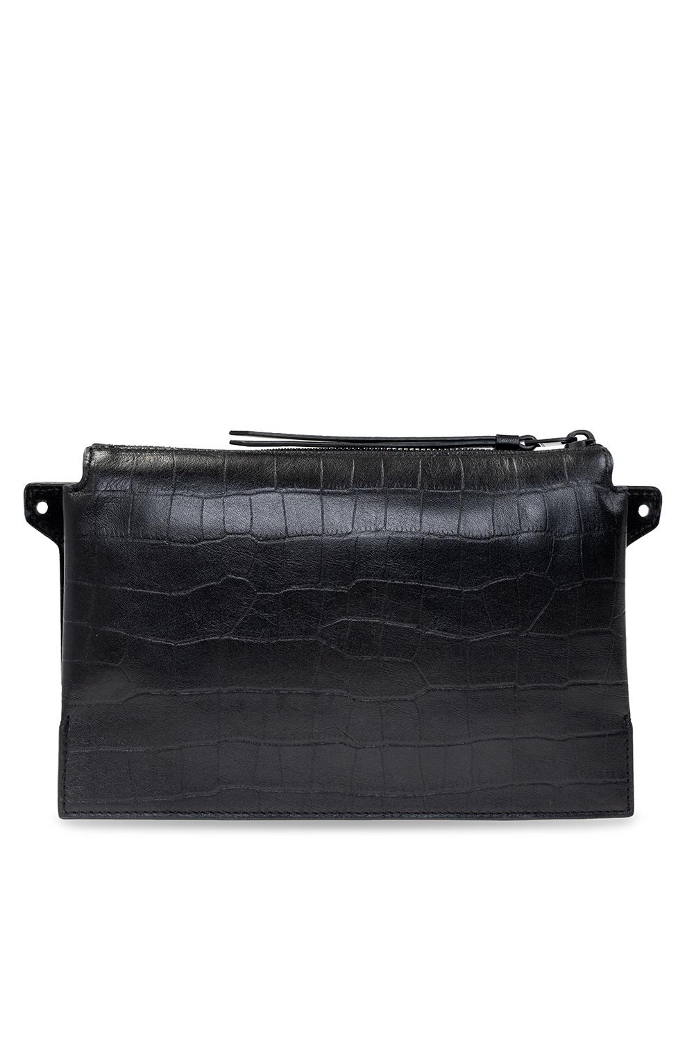 allsaints fletcher leather crossbody bolsa